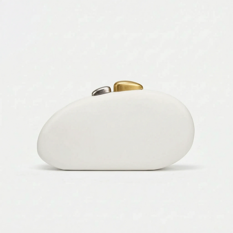 Sculptural Shell-Shaped Clutch Bag - Peblique