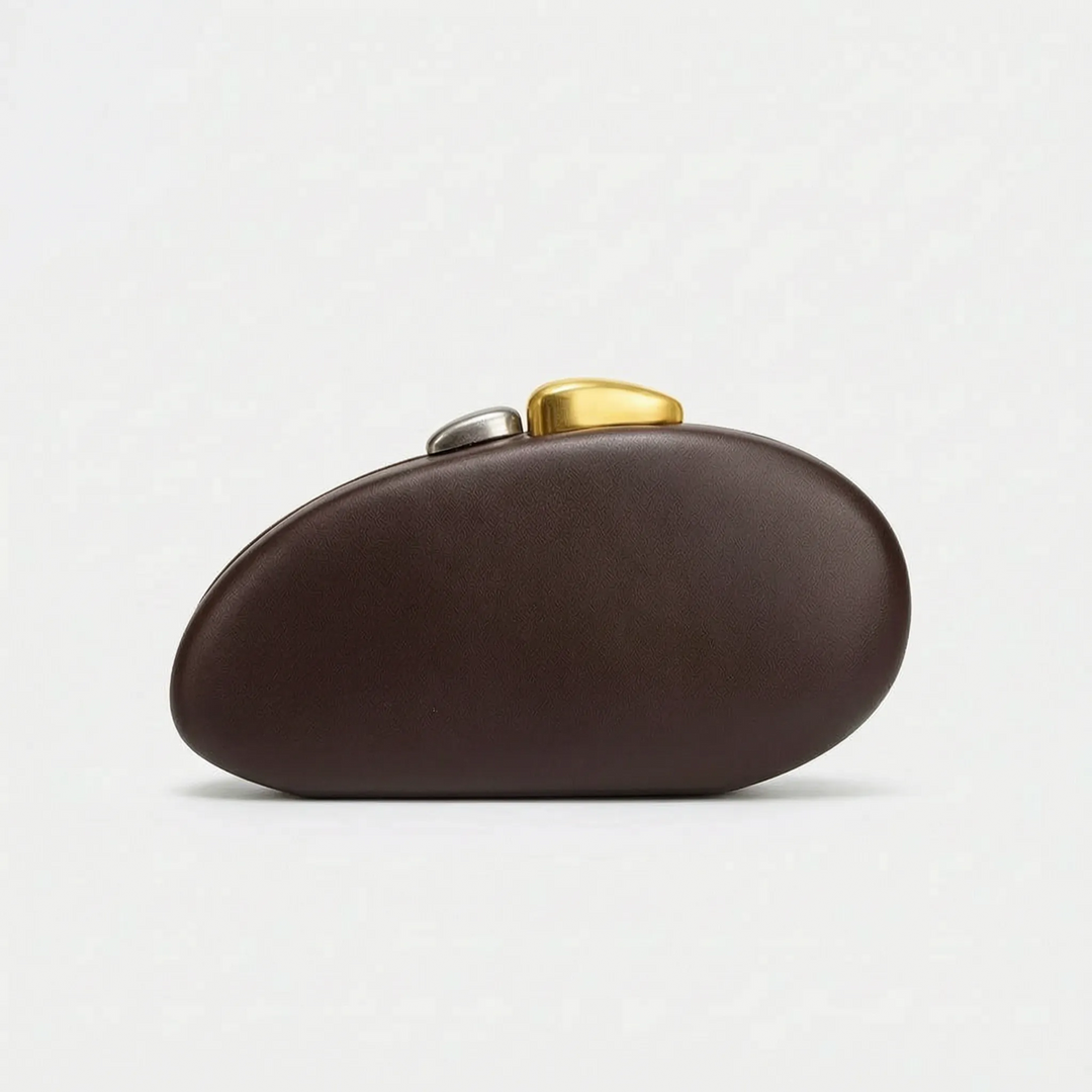 Sculptural Shell-Shaped Clutch Bag - Peblique