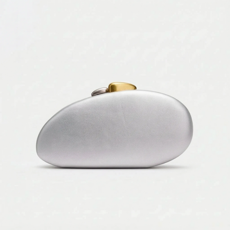 Sculptural Shell-Shaped Clutch Bag - Peblique