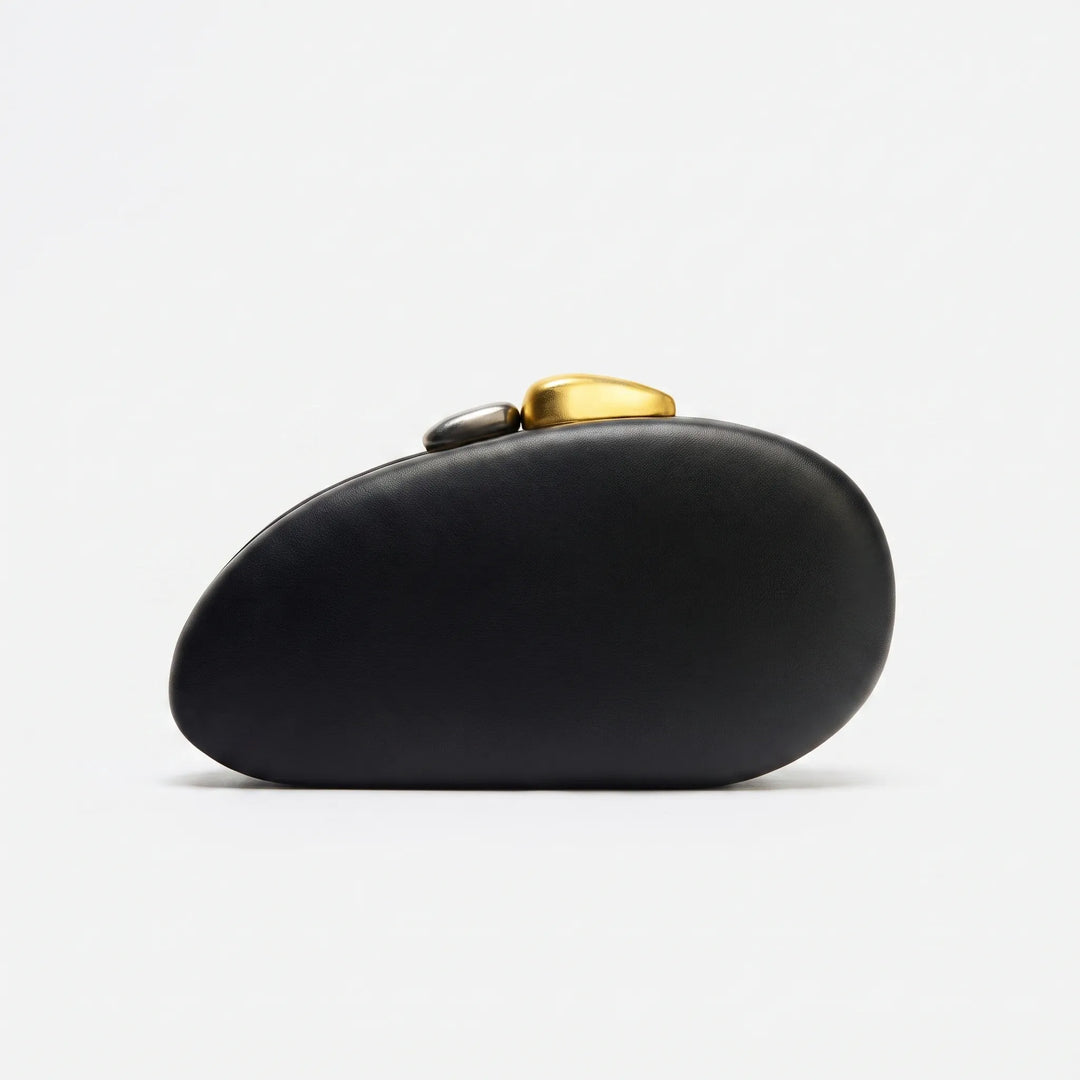 Sculptural Shell-Shaped Clutch Bag - Peblique