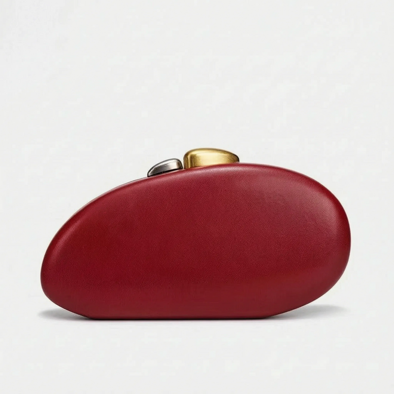 Sculptural Shell-Shaped Clutch Bag - Peblique