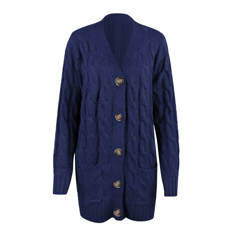 Knitted Women's Cardigan with Buttons – Noor