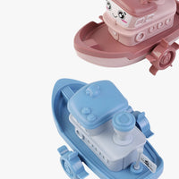 Wind-up bath boat for children – water fun