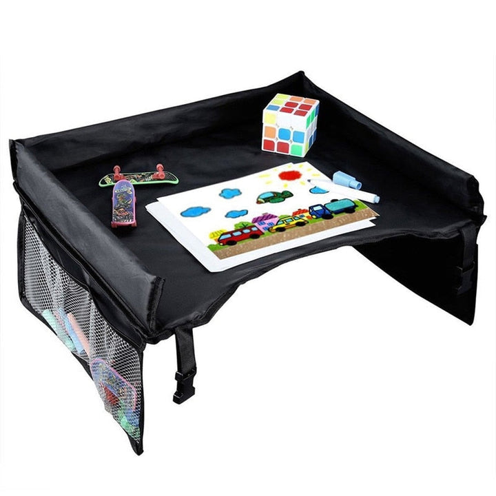 Children's car play board with side pockets – TripTab travel organiser