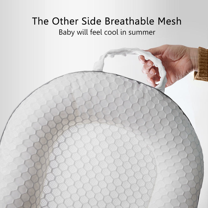 Ergonomic baby nest with back support and mesh sleeping surface – Cosynido
