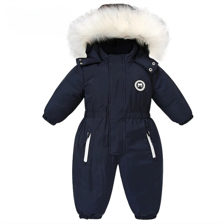 Baby snowsuit with hood, waterproof and warmly lined – Mila Winterzauber edition
