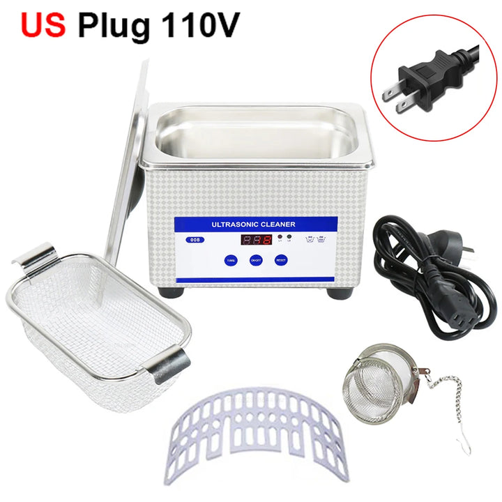 Ultrasonic Glasses Cleaner 40kHz Stainless Steel Jewellery Cleaning Machine – ClearWave