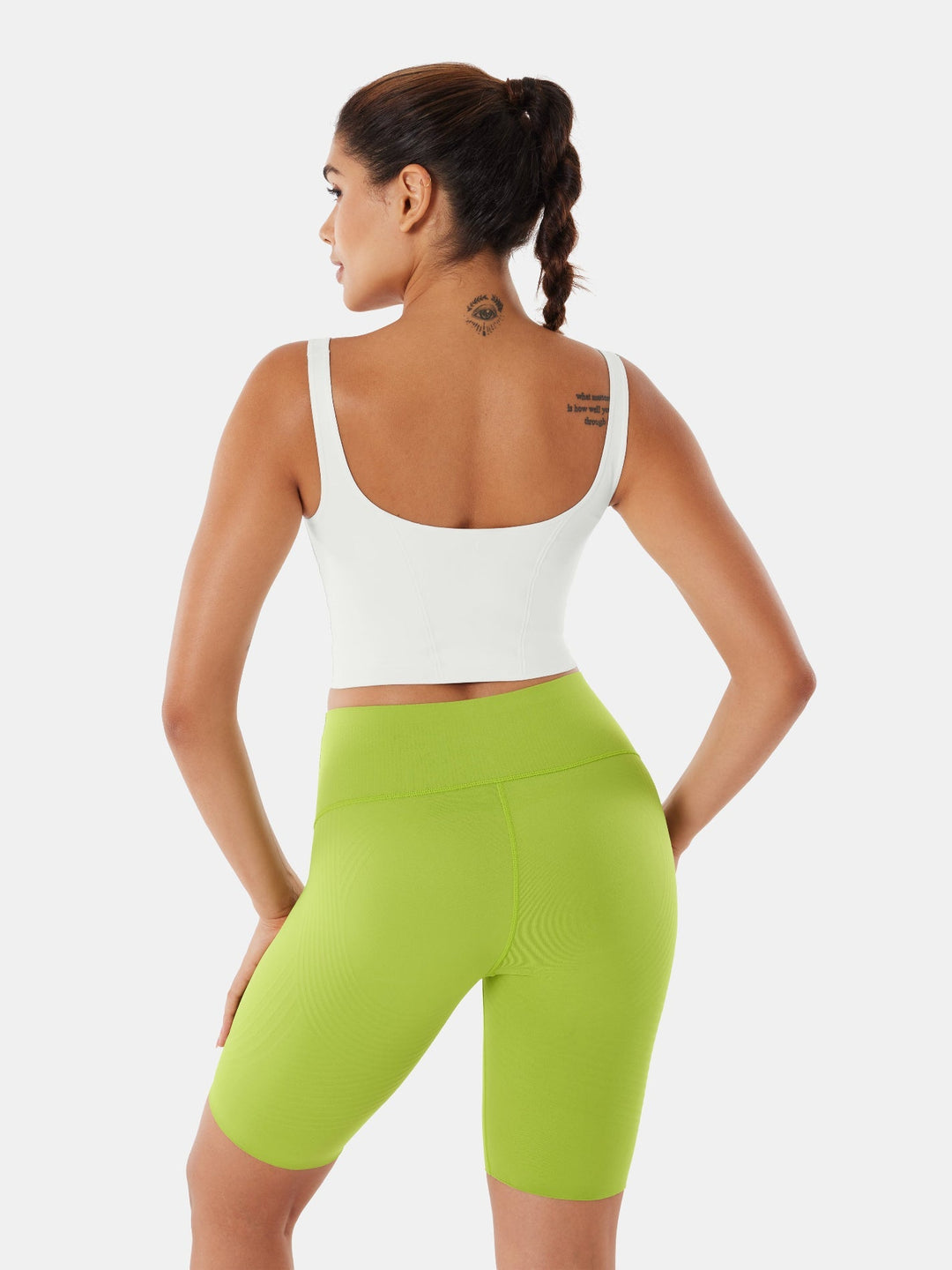 Seamless Cropped Tank Top With Bra - Contoura