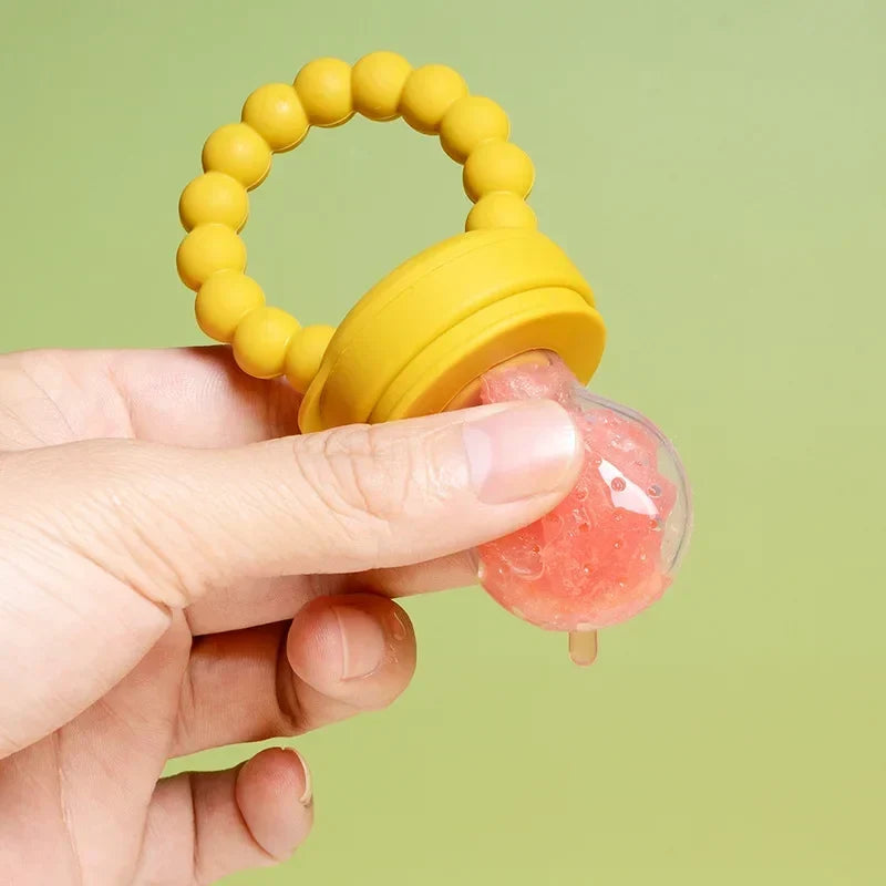 Fruit feeder for babies – safe to chew & helps them learn to eat independently (Buy one, get one free)