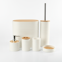 Sechsteiliges Badezimmerzubehör Set - Bamborao