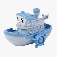Wind-up bath boat for children – water fun