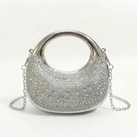 Semi-Circular Structured Evening Clutch Bag - Celandia