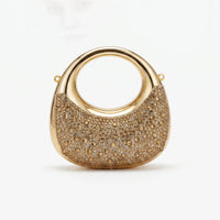 Semi-Circular Structured Evening Clutch Bag - Celandia
