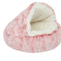 Semi-Enclosed Hooded Cat Cave Bed - Felinook
