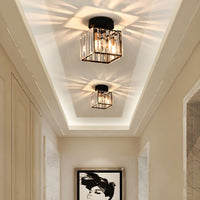 Semi Flush Kristall Deckenleuchte - Glanzara