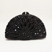 Semicircular Hard-Shell Evening Clutch Bag - Nocturne