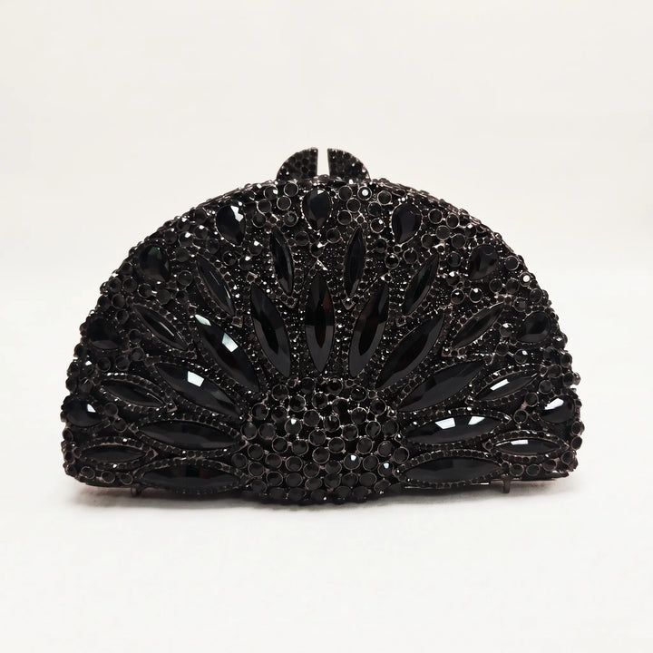 Semicircular Hard-Shell Evening Clutch Bag - Nocturne