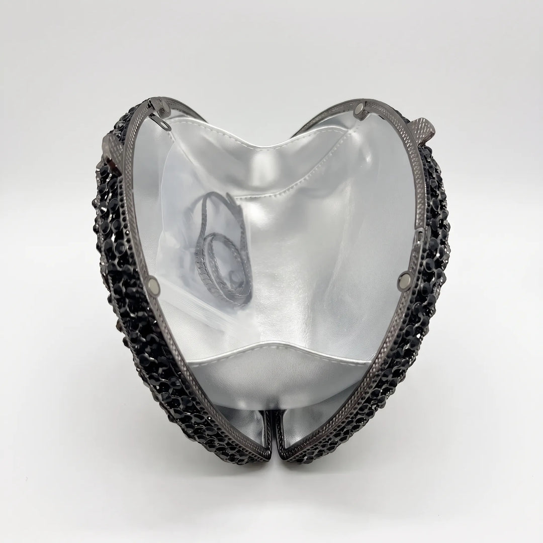 Semicircular Hard-Shell Evening Clutch Bag - Nocturne