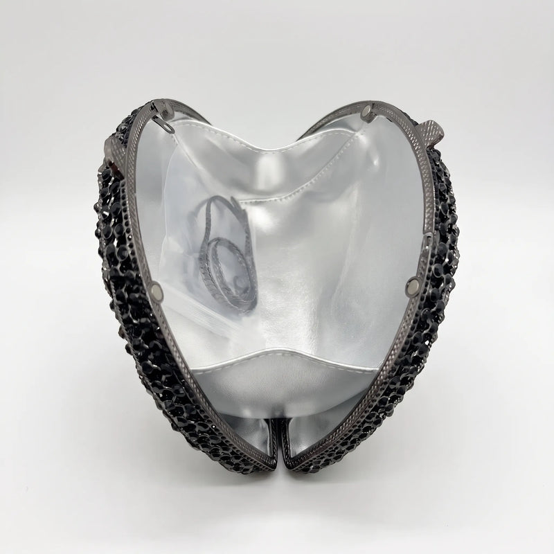 Semicircular Hard-Shell Evening Clutch Bag - Nocturne