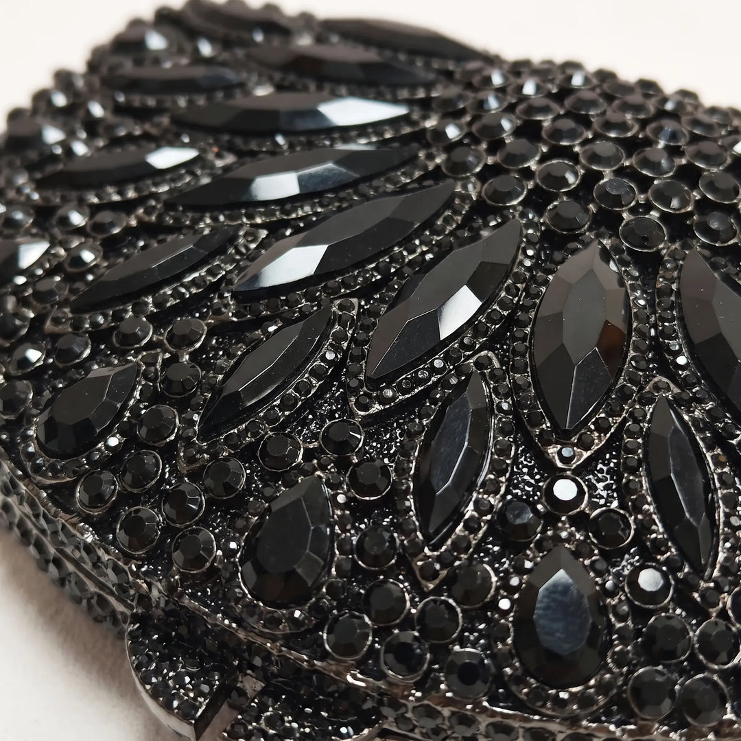 Semicircular Hard-Shell Evening Clutch Bag - Nocturne