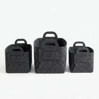 Set Of 3 Minimalist Foldable Storage Baskets - Loxus