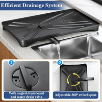 Dish Drying Rack with Drainboard & Large Cutlery Holder – Nova