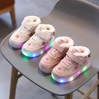 Autumn-lit children's LED trainers with comfort sole – Autumn GlimmerStep