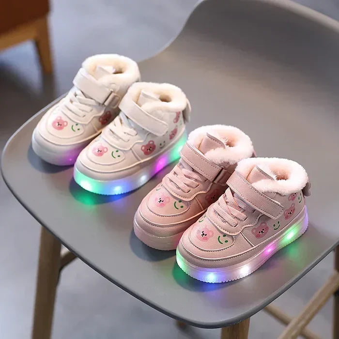 Autumn-lit children's LED trainers with comfort sole – Autumn GlimmerStep