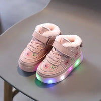 Autumn-lit children's LED trainers with comfort sole – Autumn GlimmerStep