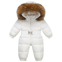 Lined, waterproof winter suit with hood and belt – Winterzauber Niko