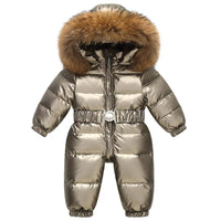 Lined, waterproof winter suit with hood and belt – Winterzauber Niko