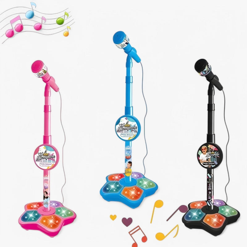 Kids' microphone with height-adjustable stand – SoundFun Podium
