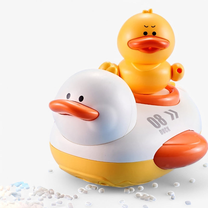 Water fun rubber duck with fountain – interactive bath toy for children