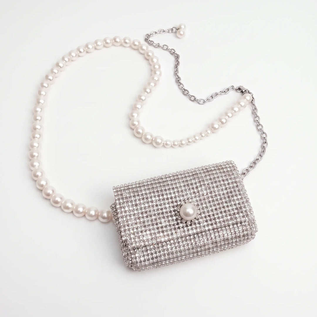 Shimmering Embellished Mini Bag - Sybila