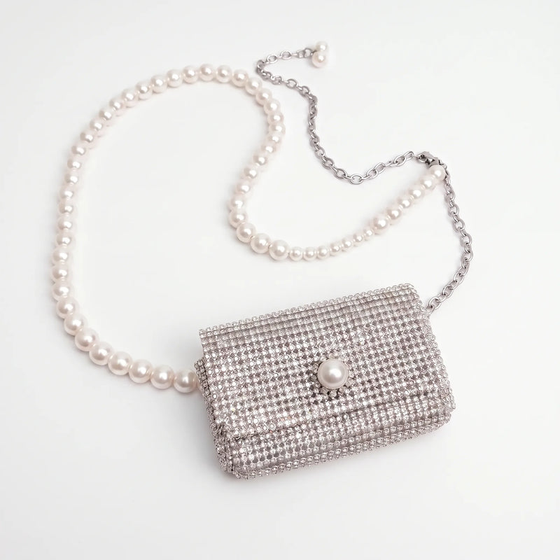 Shimmering Embellished Mini Bag - Sybila