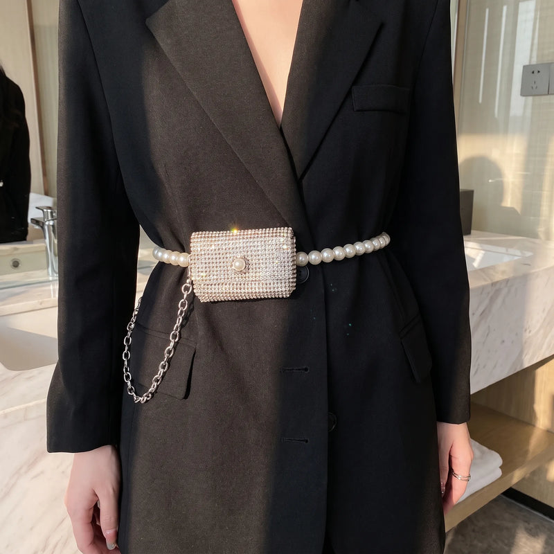 Shimmering Embellished Mini Bag - Sybila