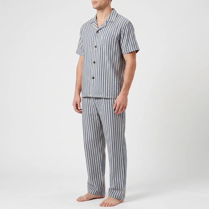 Short-Sleeve Striped Mens Pyjamas - Elias