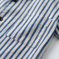 Short-Sleeve Striped Mens Pyjamas - Elias