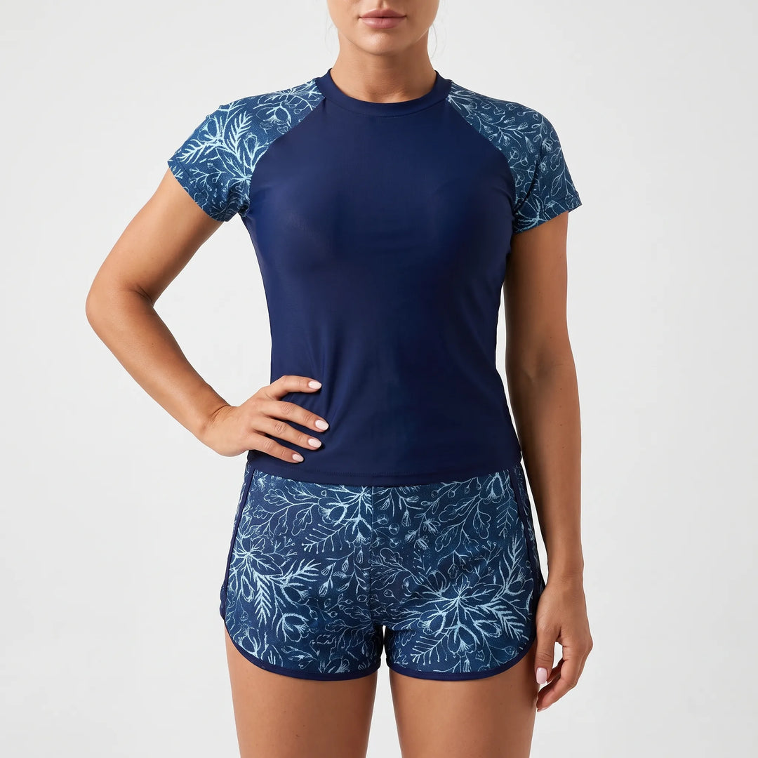 Short-Sleeve Tankini Set - Navaris
