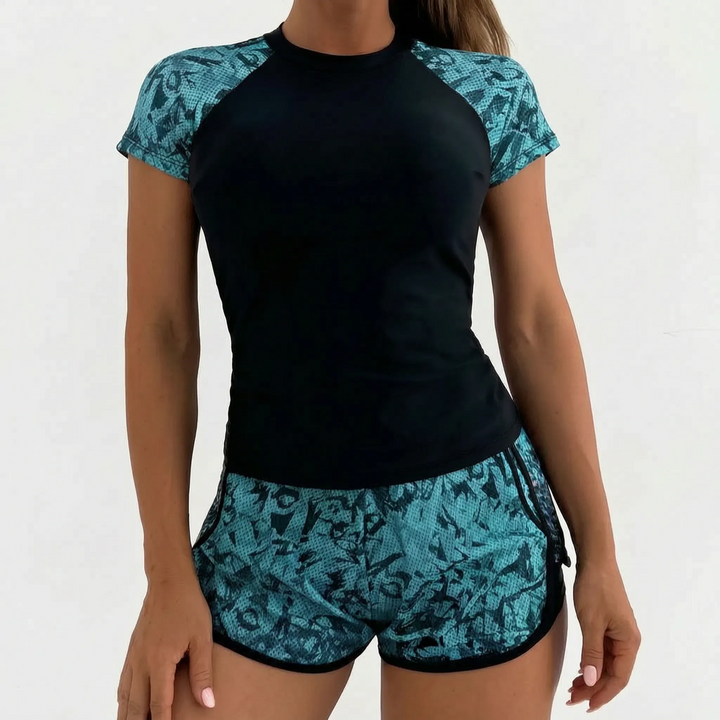 Short-Sleeve Tankini Set - Navaris