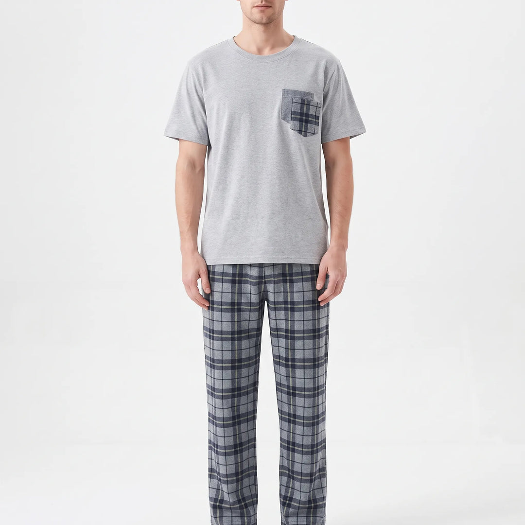 Short-Sleeved Casual Homewear Suit - Douglas