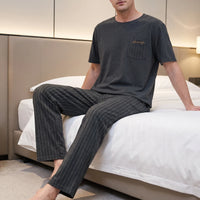 Short-Sleeved Casual Homewear Suit - Douglas
