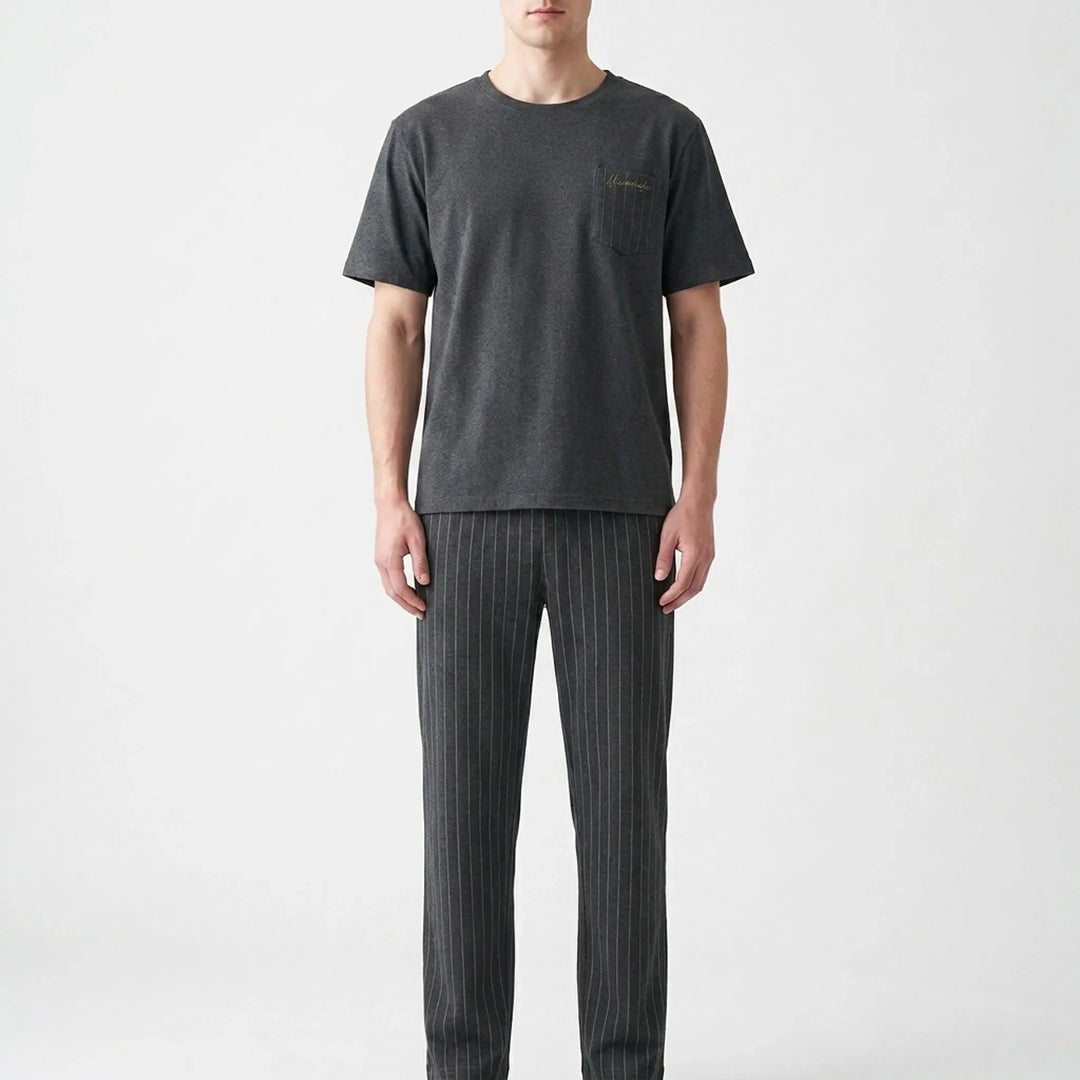 Short-Sleeved Casual Homewear Suit - Douglas
