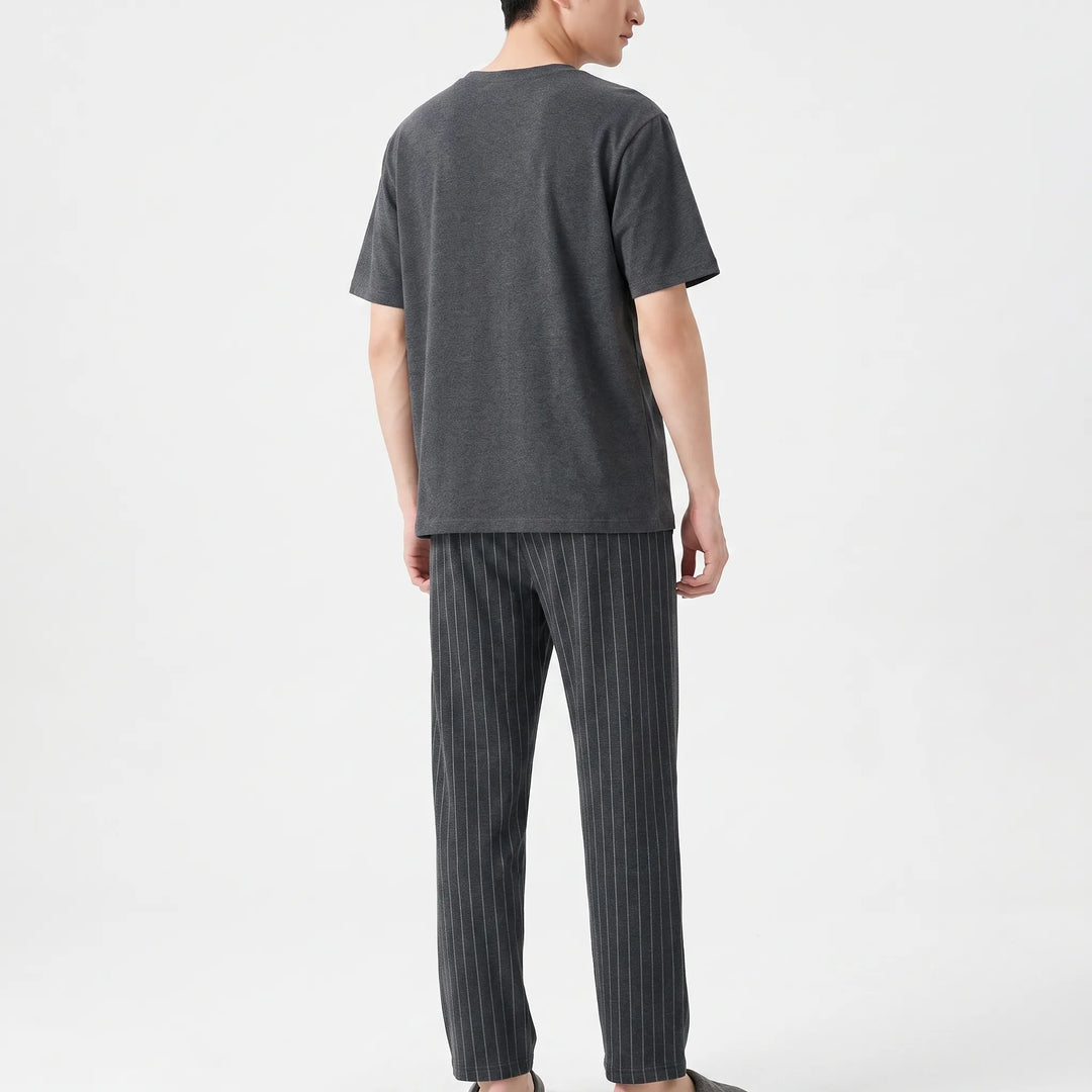 Short-Sleeved Casual Homewear Suit - Douglas
