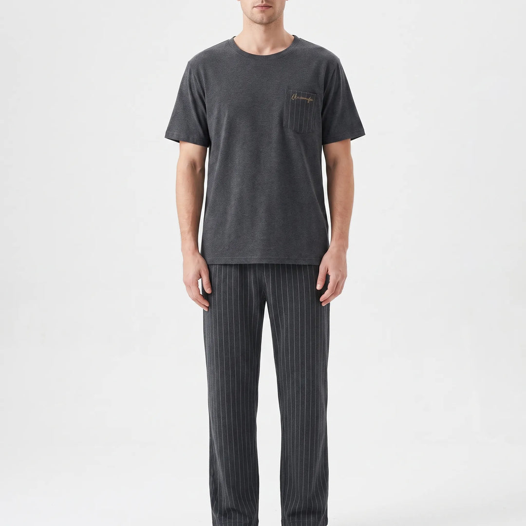 Short-Sleeved Casual Homewear Suit - Douglas