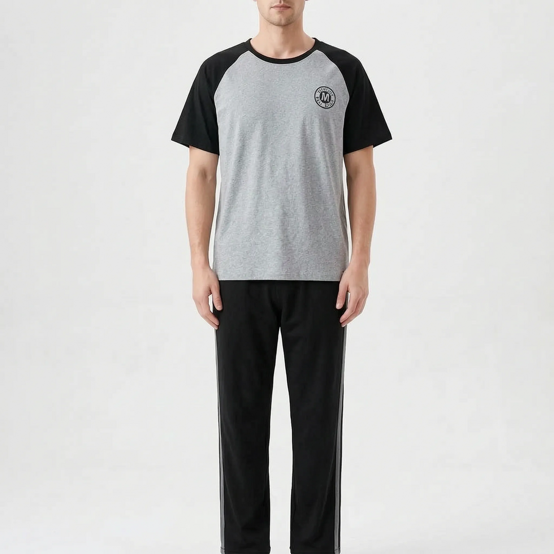 Short-Sleeved Casual Homewear Suit - Douglas