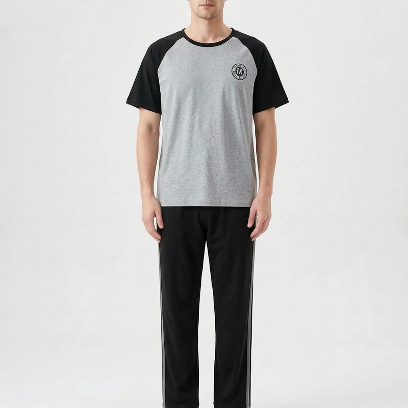 Short-Sleeved Casual Homewear Suit - Douglas