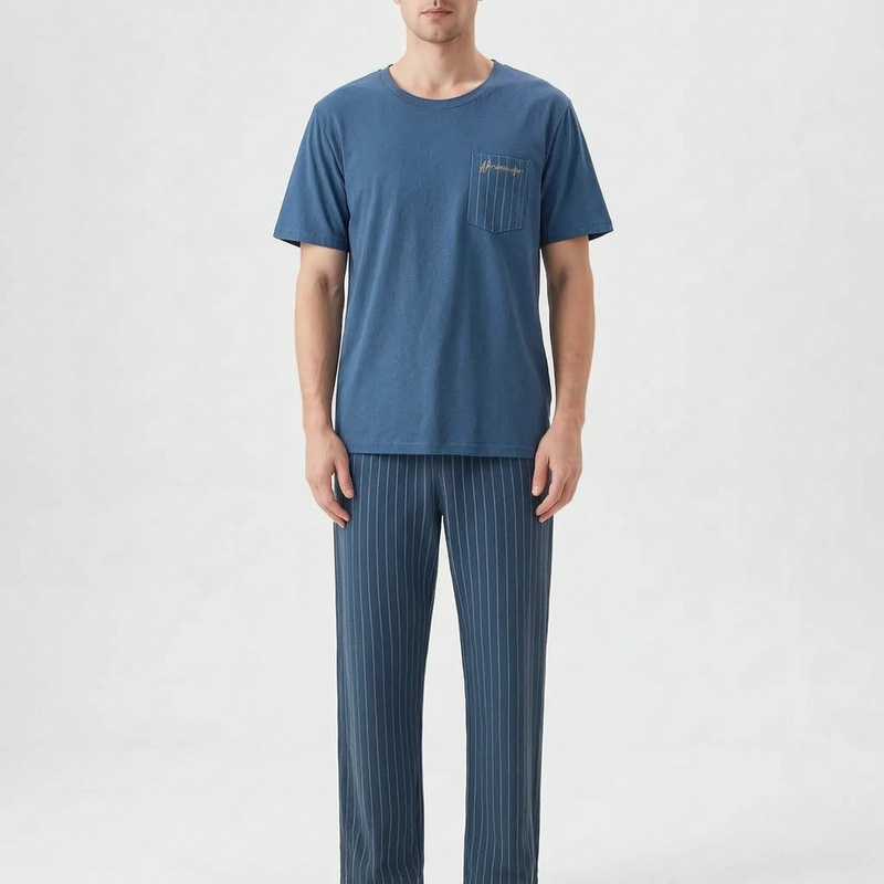 Short-Sleeved Casual Homewear Suit - Douglas