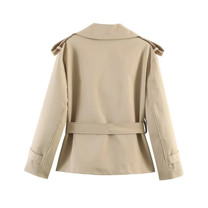 Short Belted Trench Coat - Joanne
