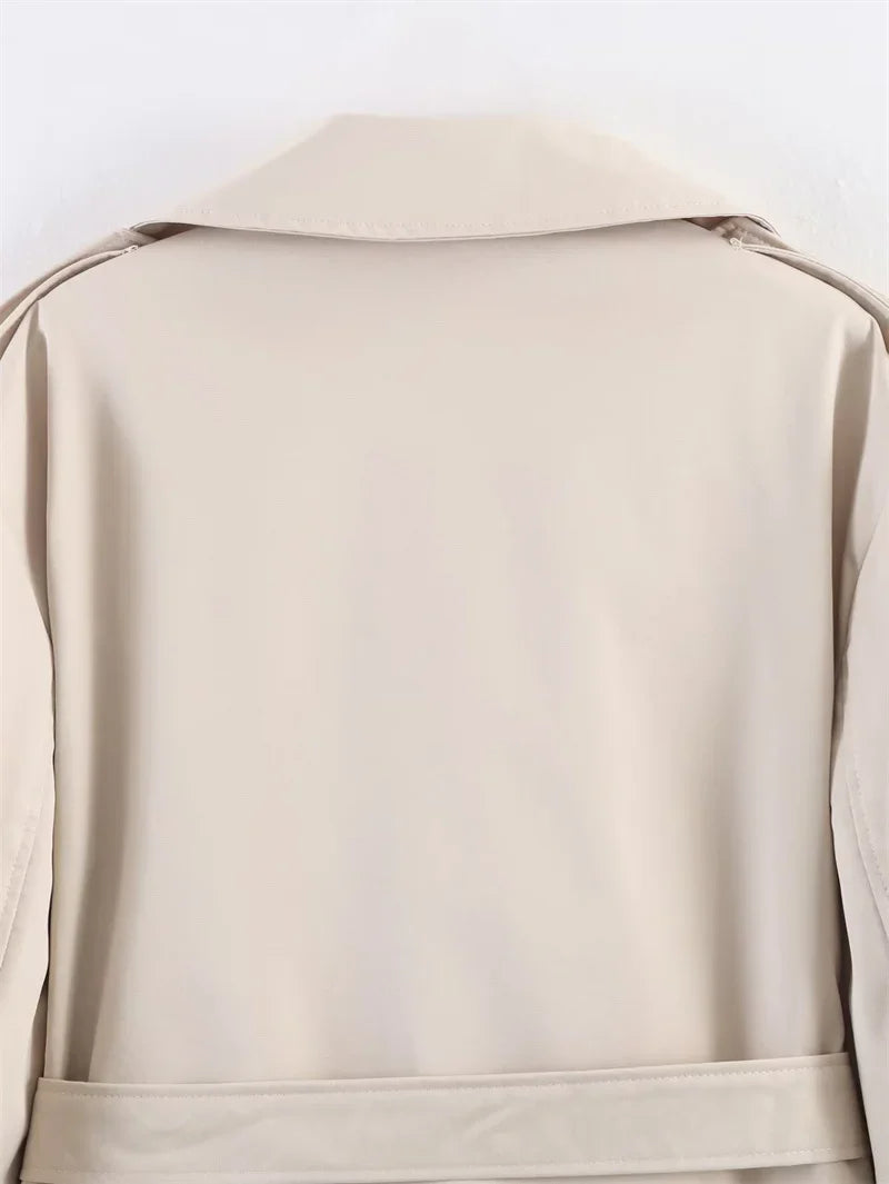 Short Belted Trench Coat - Joanne